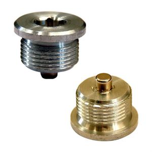 Rundstopfen / Gewinde / Messing / Aluminium