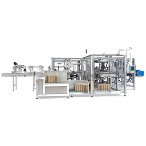 Kartonpacker Traypacker / Wrap-Around / automatisch / kontinuierlicher Betrieb / kompakt
