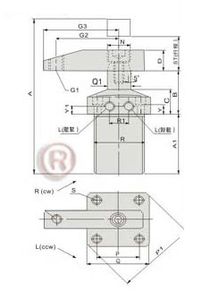 hydraulisches Spannmittel / schwenkbar