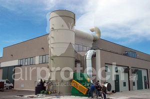 Aktivkohlefilteranlage / adsorbierend / für Wasser / Druckluft