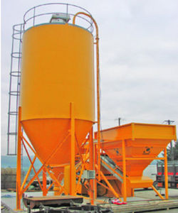 formgeschweißter Silo / Zement