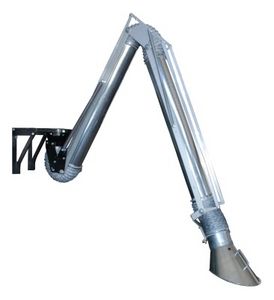 wandmontierte Absaugarm / steif / Hochtemperatur / Ansauge