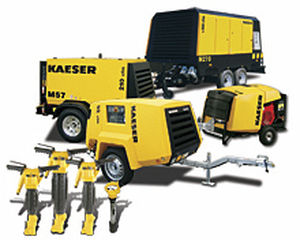 Luftkompressor / mobil / Dieselbetrieben / Schrauben