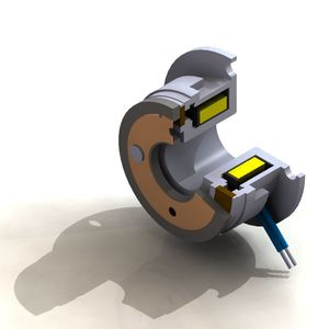 Scheibenbremse / elektromagnetisch / flanschmontiert