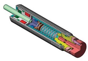 Stoß-Dämpfer / hydraulisch / verstellbar / mit kleinem Durchmesser