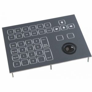 einbaufähige Tastatur / 38 Tasten / Trackball / kompakt