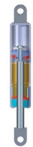 Gasfeder / hydraulische gedämpft / für industrielle Nutzung