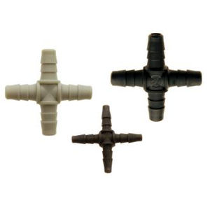 geriffelter Anschluss / Kreuz / pneumatisch / Polypropylen