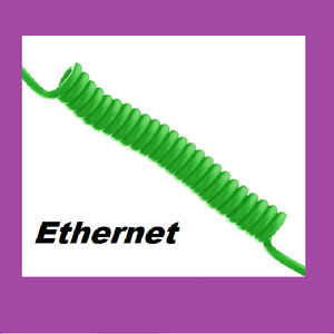Daten-Stromkabel / Ethernet / flammenbeständig / Spiral