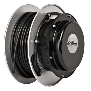 Aufwickler für Elektrokabel / einziehbar / mit offener Trommel / Aluminium