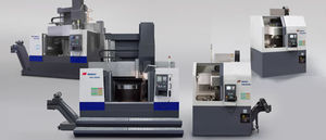 CNC-Drehmaschine / vertikal / 2 Achsen / Doppelsäulen