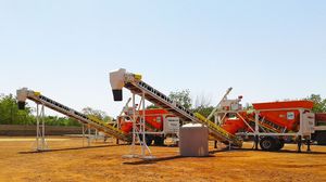mobile Betonmischanlage / automatisch