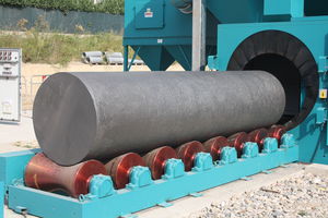 Rollen-Strahlanlage / für Rohre / für Metall
