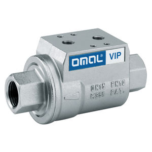 Koaxial Ventil / Ringkolben / pneumatisch gesteuert / Sperr