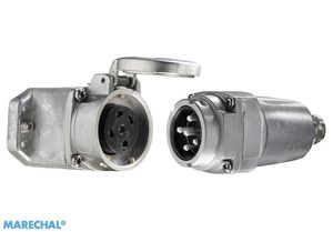 Hochtemperatur-Steckverbinder / Stromversorgung / Metall / ultra robust