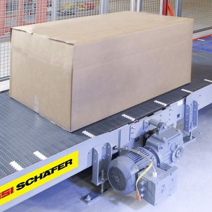 Bandförderer / für Kisten / Transport / horizontal