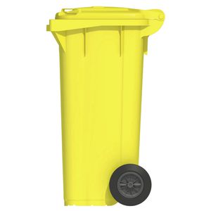 HDPE-Müllbehälter / für Industrieabfälle / mit Deckel / 2-Rad