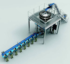 Fleischverpackungsanlage / für Gefügel / automatisch / für die Lebensmittelindustrie