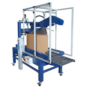 Doppelklappen-Kartonverschließer / Klebeband / automatisch