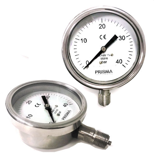 Manometer Mit Zifferblatt Anzeige BSPG Prisma Instruments Gewinde