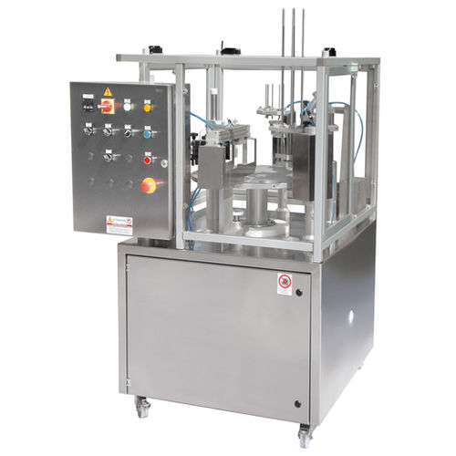 Automatische Abfüllmaschine mit Traysealer RPC series Rotopack S r