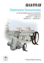 Drehantriebe SAN 07.1 - 25.1/SARN 07.1 - 25.1, Kernkraftwerke