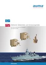 Elektrische Stellantriebe, Armaturengetriebe zur Automatisierung von Armaturen auf milit�rischen Schiffen
