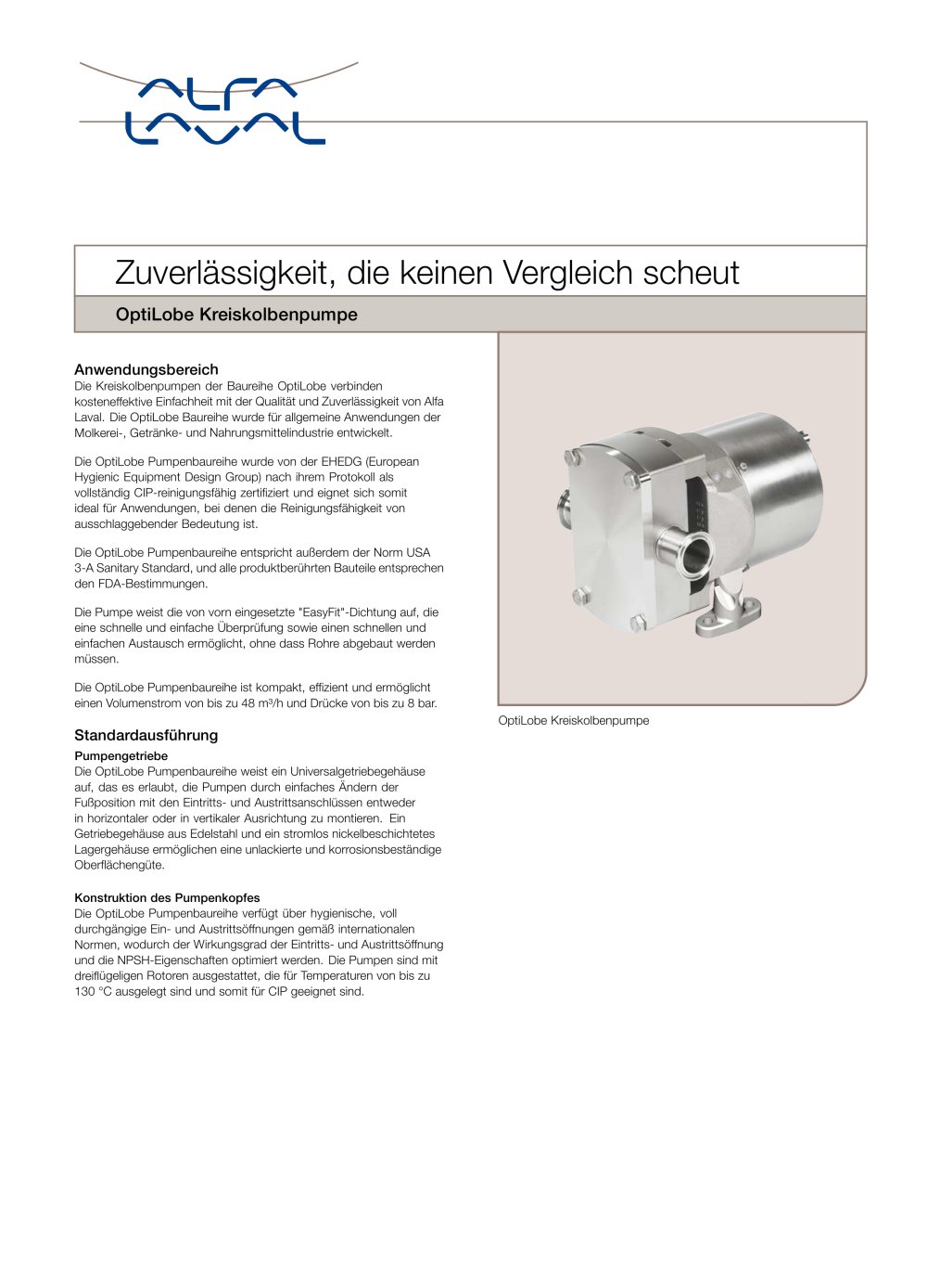 OptiLobe Kreiskolbenpumpe - Alfa Laval