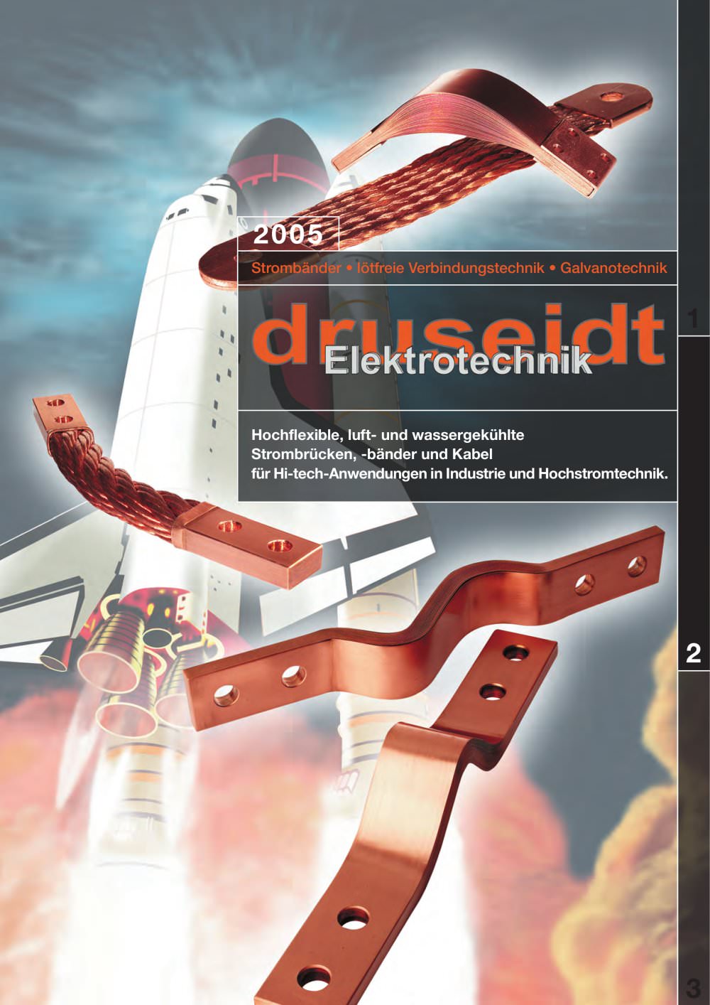 Hochflexible Strombr&uuml;cken, Stromb&auml;nder, Kabel - Druseidt