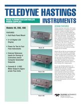 Model 40, 200, & 400 Power Supplies