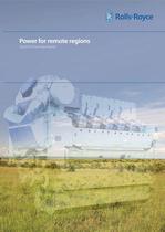 Power for remote regions Liquid fuel burning engines