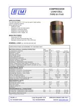 COMPRESSION LOAD CELL TYPE 61-71-81