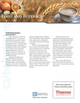 Carbohydrate Analysis for the Food and Beverage Industry