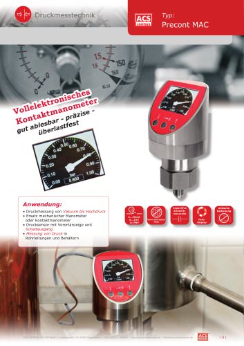 Datenblatt Hydrocont K ACS Control System GmbH PDF Katalog