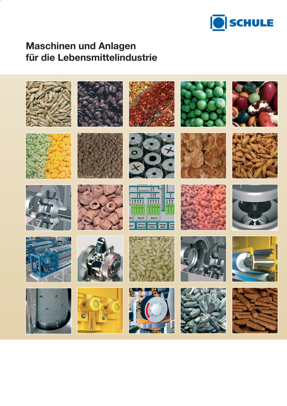 Maschinen und Anlagen f&uuml;r die Lebensmittelindustrie (Getreide, H&uuml;lsenfr&uuml;chte, Tee, Proteinverschiebung, Gew&uuml;rze, &Ouml;lsaaten) - F. H. SCHULE Muehlenbau