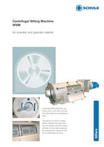 Sorting Machines: Centrifugal Sifting Machine WSM