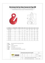 G80 Chain Shortening Grab Hook Commercial Eye Type