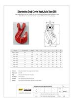 G80 Chain Shortening Grab Hook European Clevis Type