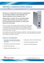 Profibus Communications Module Datasheet