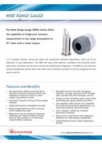 Wide Range Gauge Datasheet