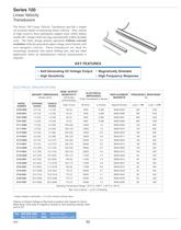 Series 100 Specs Linear (LVT) Velocity Transducers