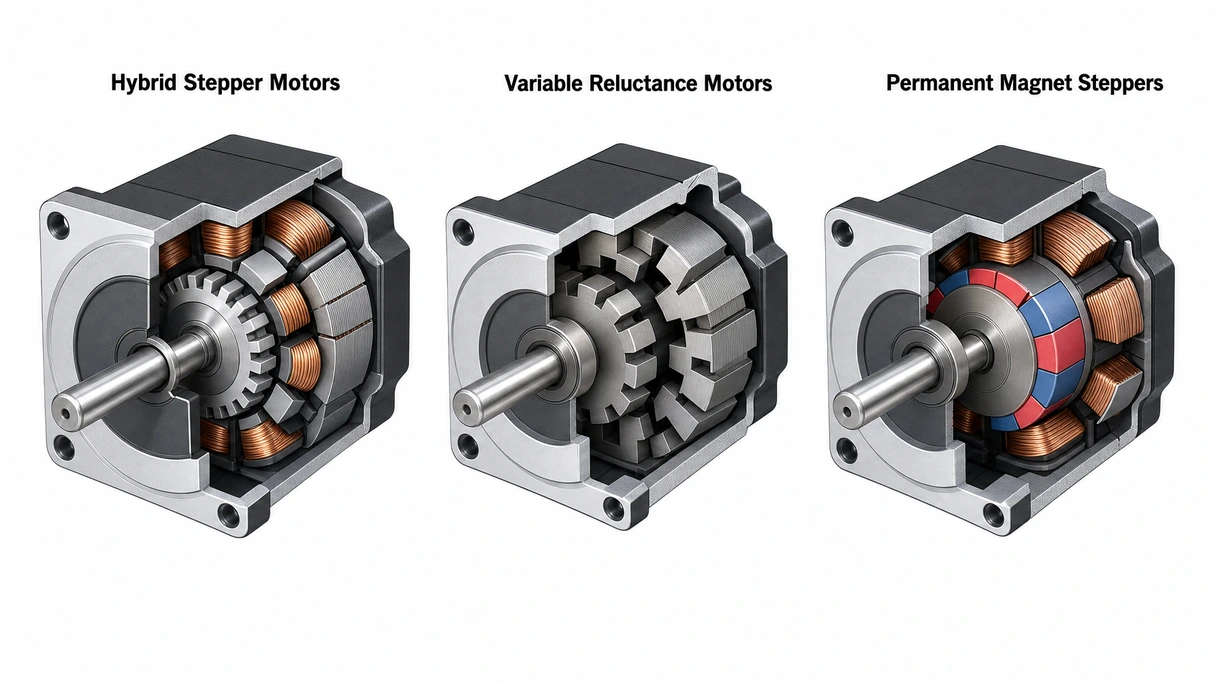 Technische Nahaufnahme eines Schrittmotor-Rotors in NEMA-Größe, die die präzisionsgefertigten Zähne und die Permanentmagnet-Anordnung zeigt.