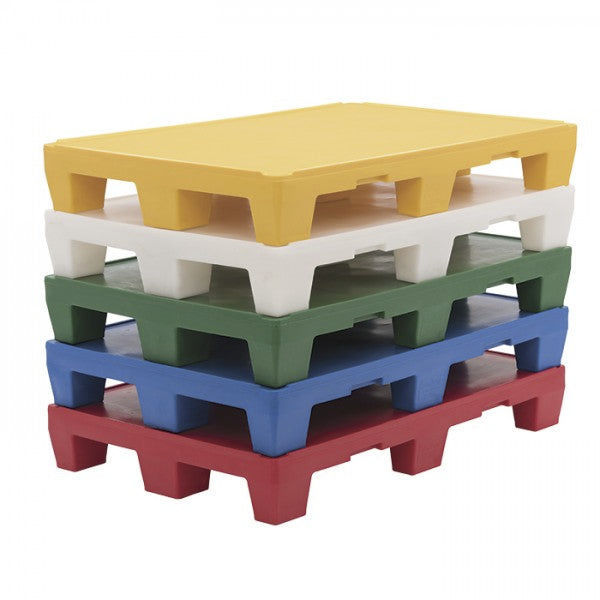 Rygcrud Kunststoff-Palette - 80x40x12cm Blau Feuchtigkeitsdicht