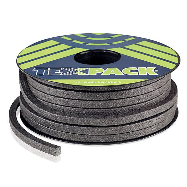 Produktbild von Graphit-Geflechtpackung 2 M – 12x12 Mm, Temperaturbeständig Von -200 Bis +800°C, Druck Bis 40 MPa, Für Pumpen Und Ventile