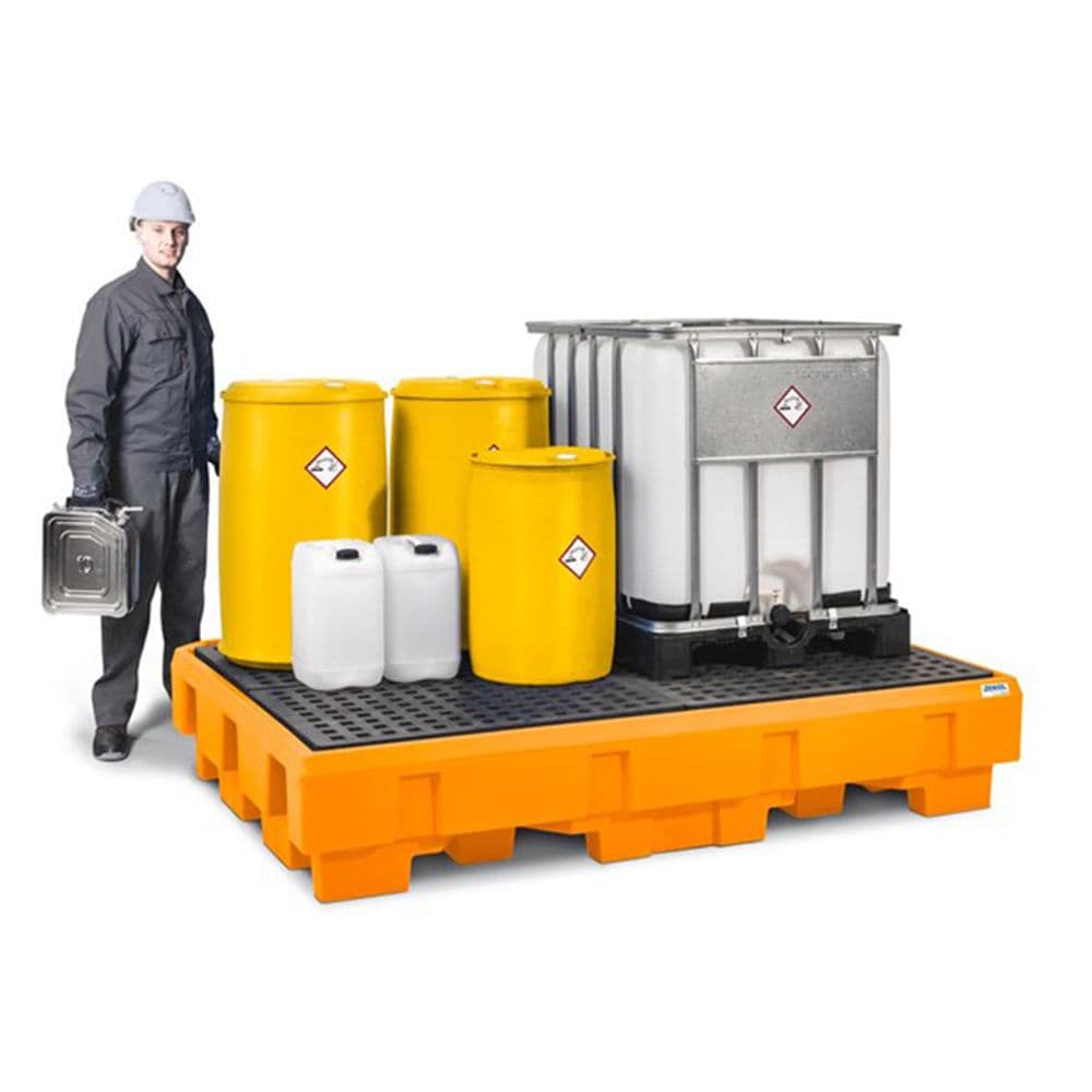 Auffangwanne Für Ölfässer - Stapelbare Auslaufschutz-Palette