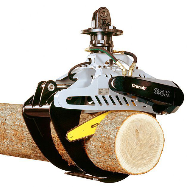Säge mit Greifer GSK series Cranab Holz