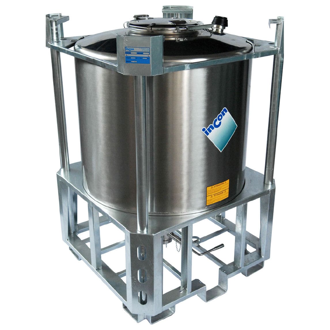 IBC-Behälter / UN - PFCI series - INCON - Edelstahl / für Gefahrstoffe / für zähflüssige Produkte
