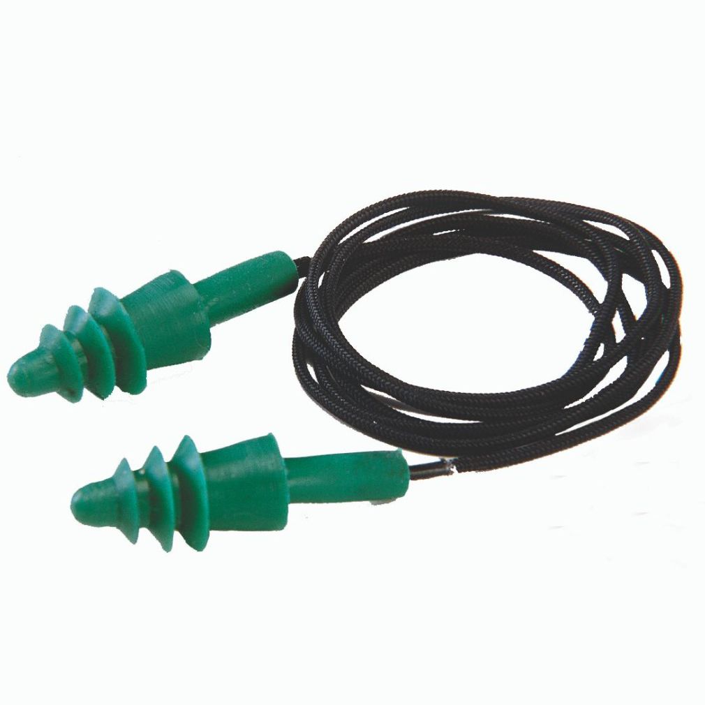 B-Safety SILENTO UNO Gehörschutzstöpsel 100 Paar - SNR 36 DB PU-Schaum Neon-Grün