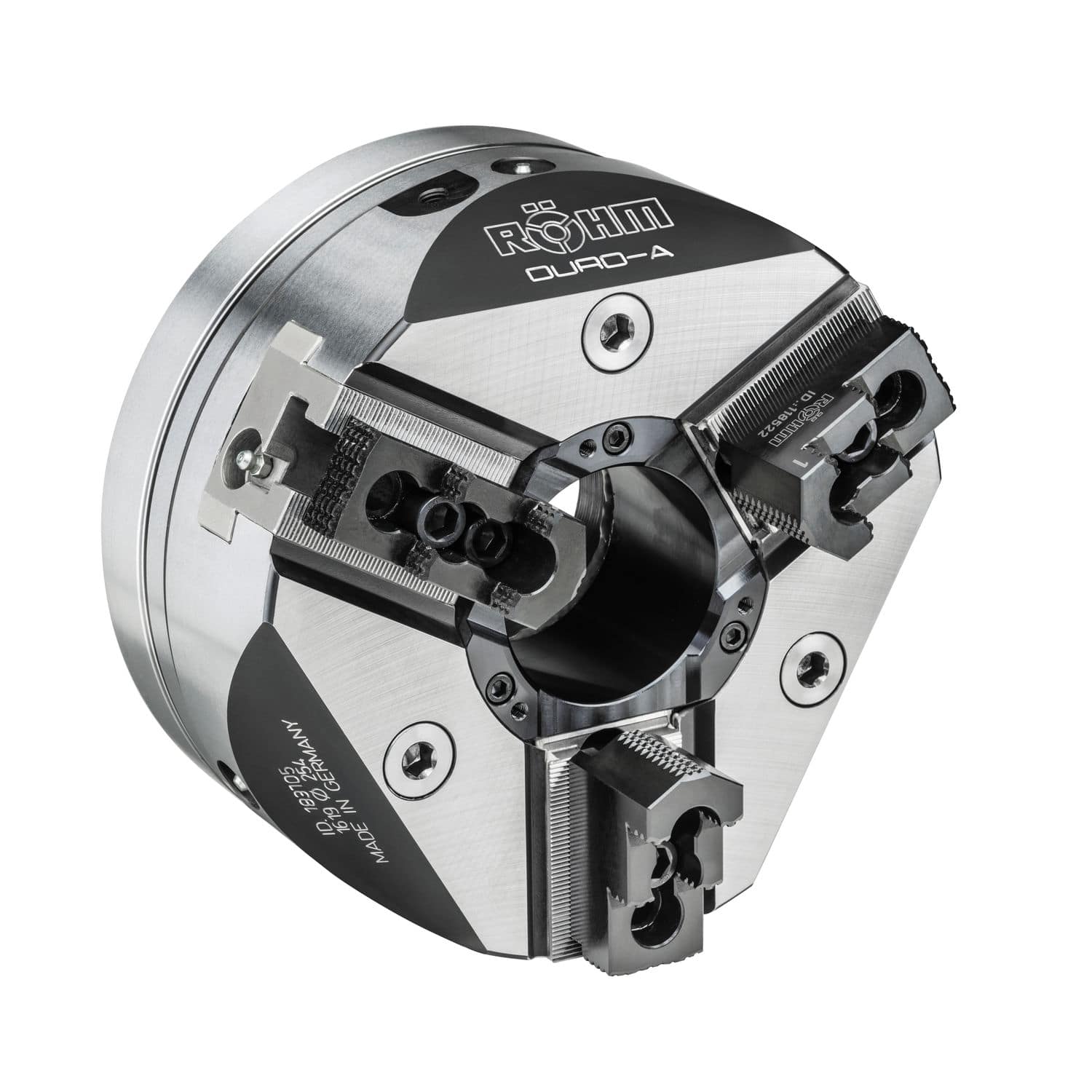 Kraftspannfutter - DURO-A - RÖHM - 3-Backen / Durchgangsbohrung / zur ...