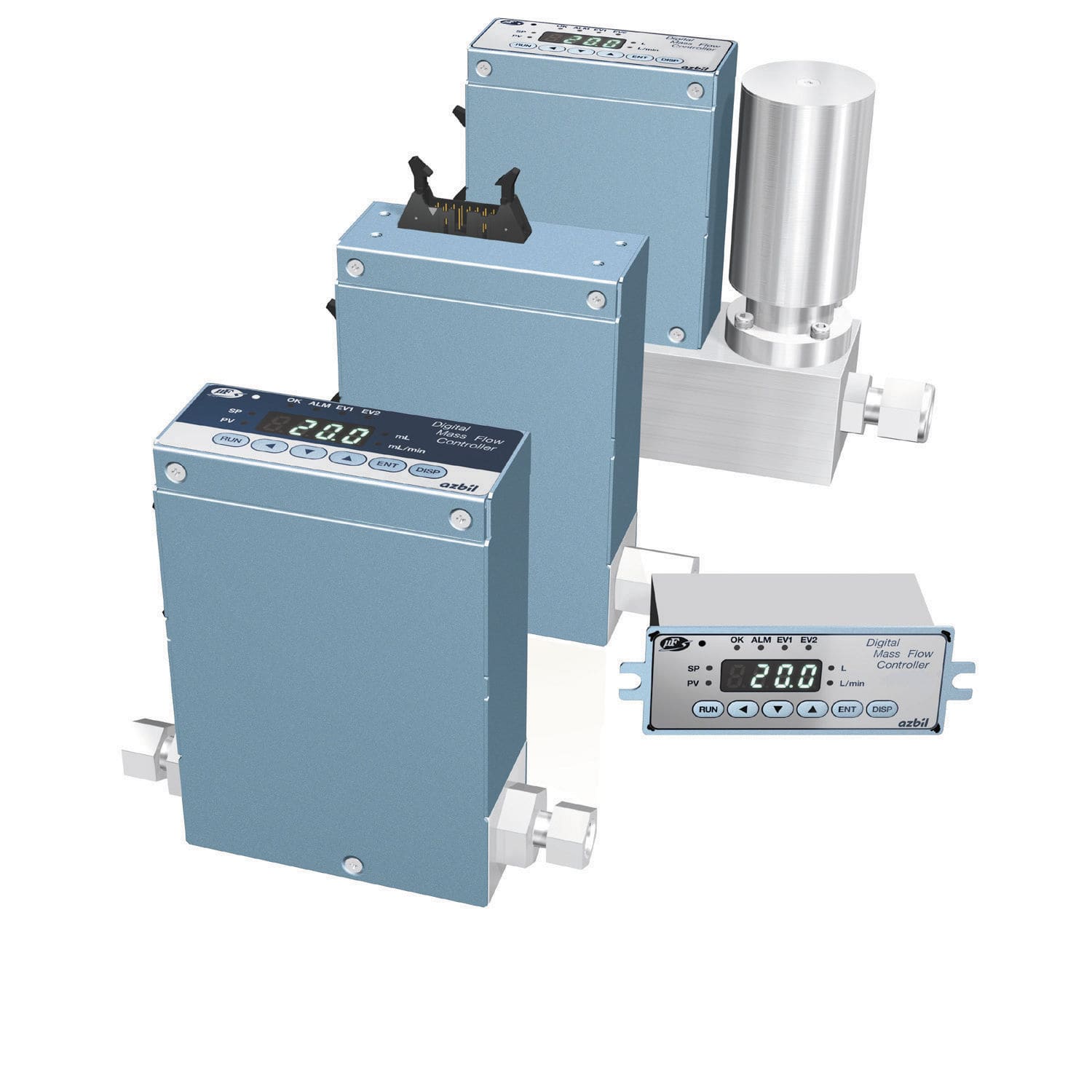 Massendurchflussregler MQV Azbil Europe NV für Gas / digital